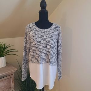 🌟ZARA Illusion Layered Sweater Size Large